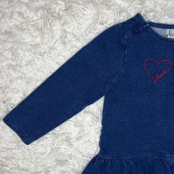 Baby Girls Blue Soft Zippered Peplum Jean Jacket, Size 24M - Picture 5 of 10